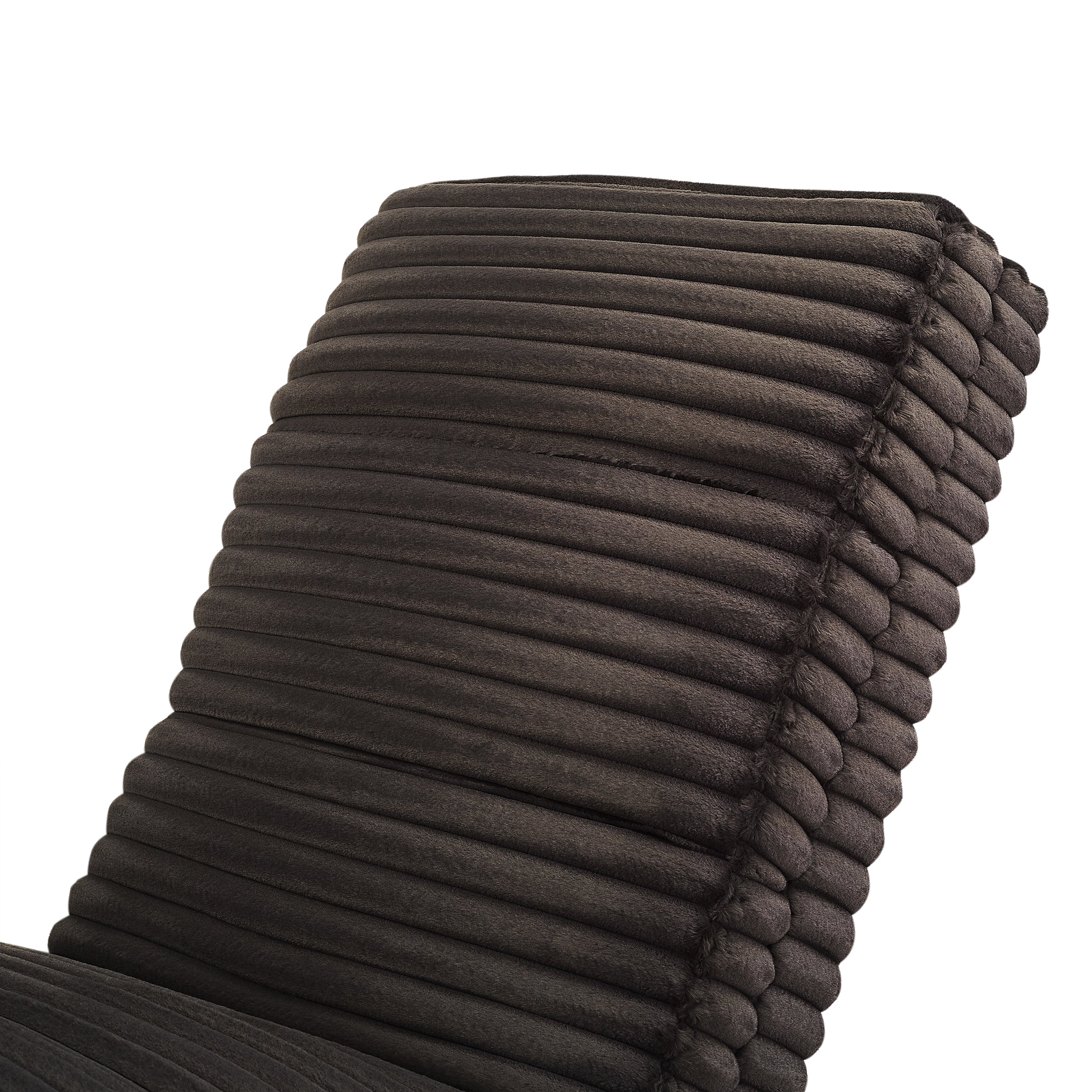 Sales Fever - Chaiselongue Plüsch-Cord Schwarz