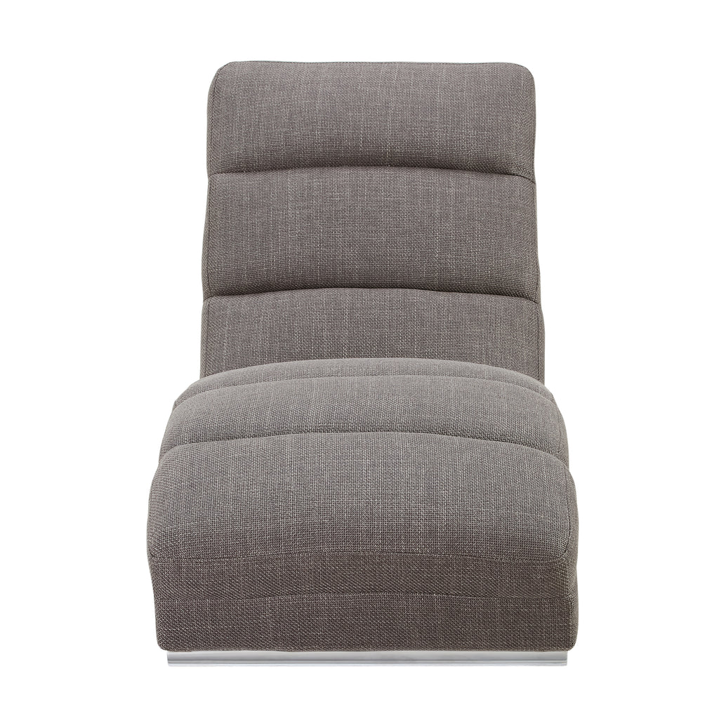 Sales Fever - Chaiselongue Strukturstoff Grau