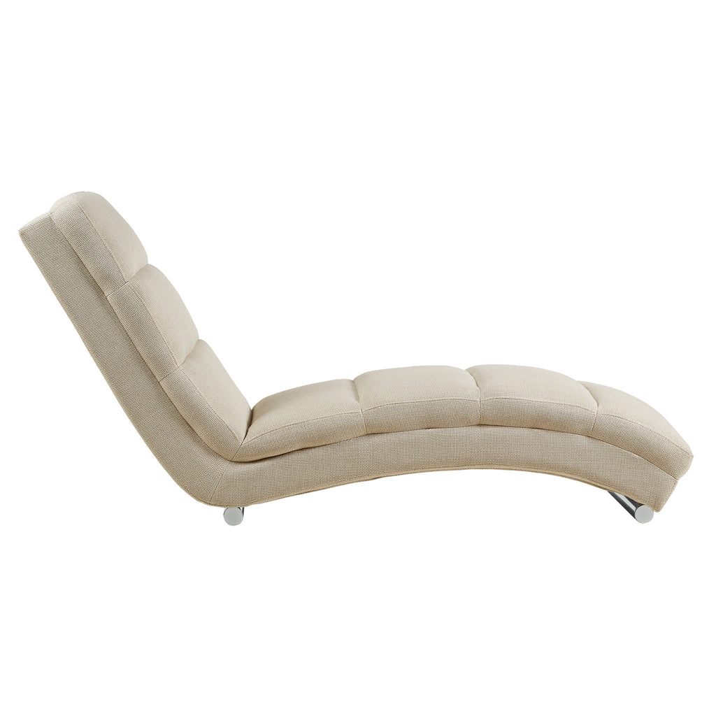 Sales Fever - Chaiselongue Strukturstoff Beige