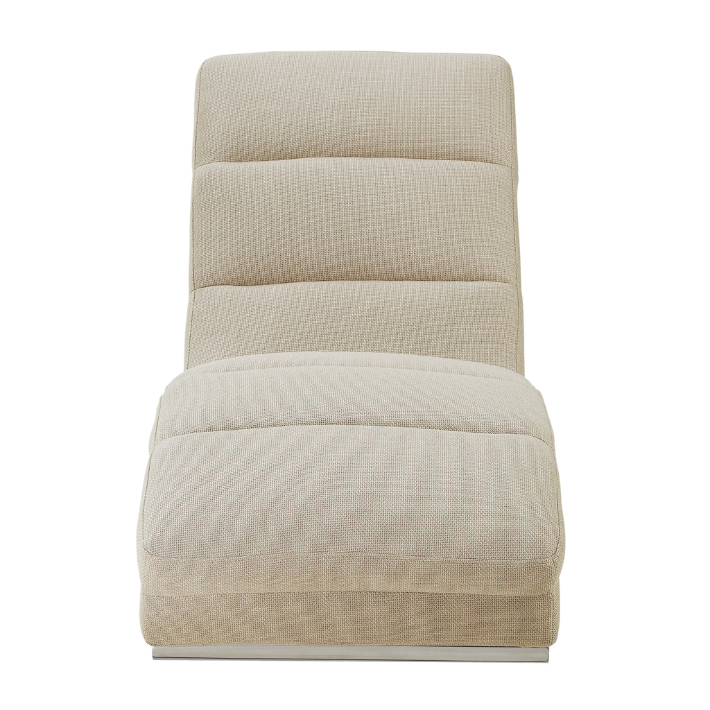 Sales Fever - Chaiselongue Strukturstoff Beige