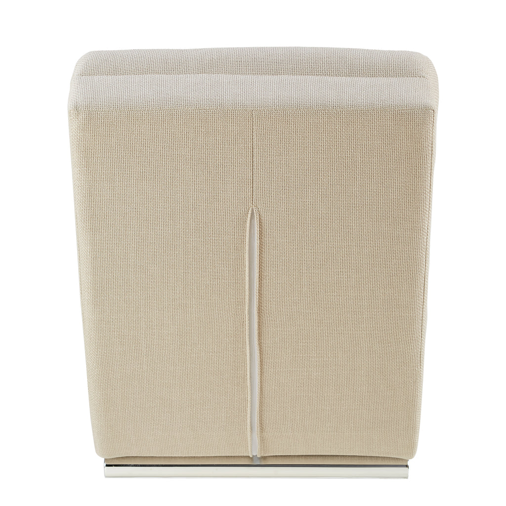 Sales Fever - Chaiselongue Strukturstoff Beige