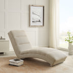 Sales Fever - Chaiselongue Strukturstoff Beige