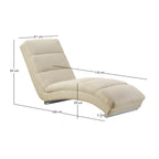 Sales Fever - Chaiselongue Strukturstoff Beige
