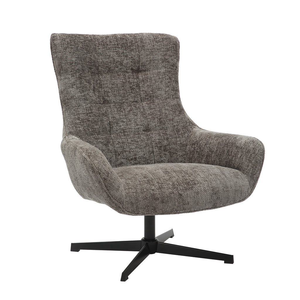 Sales Fever - Sessel Chenillestoff Dunkelgrau