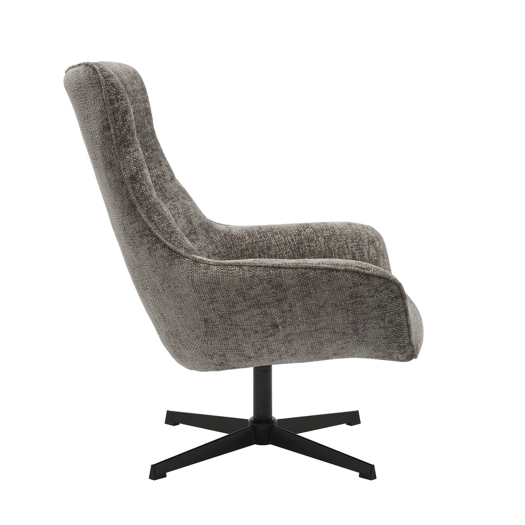 Sales Fever - Sessel Chenillestoff Dunkelgrau