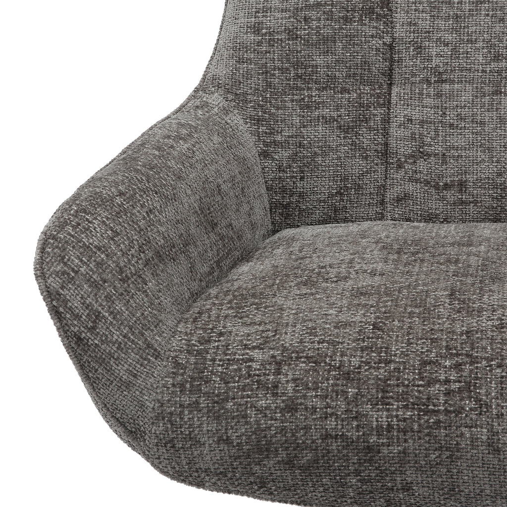 Sales Fever - Sessel Chenillestoff Dunkelgrau