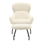 Sales Fever - Sessel und Hocker Set Teddyfell Beige