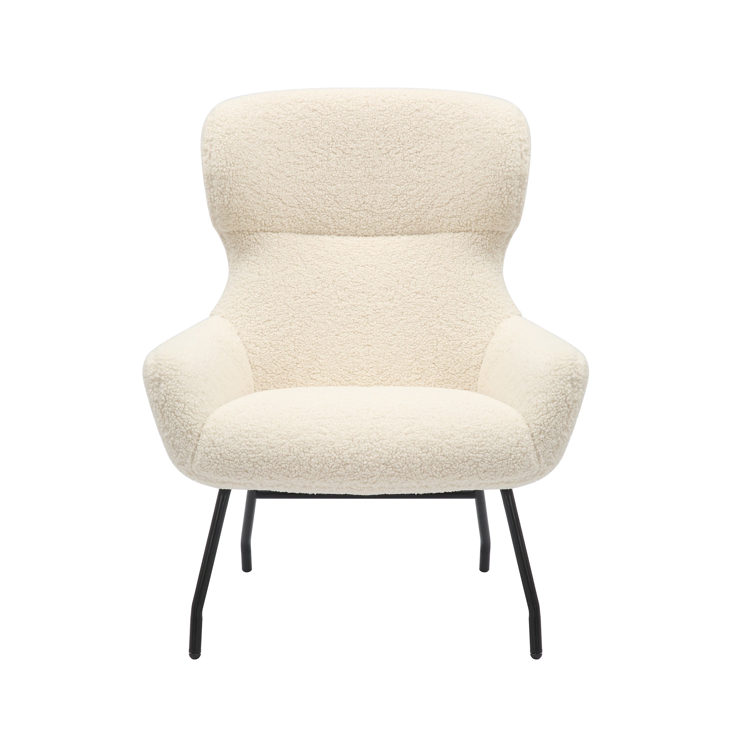 Sales Fever - Sessel und Hocker Set Teddyfell Beige