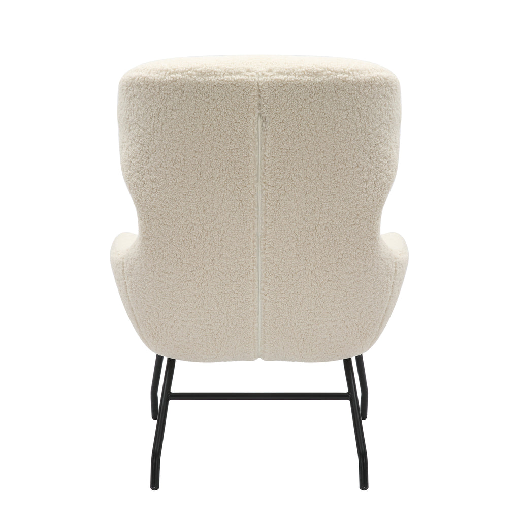 Sales Fever - Sessel und Hocker Set Teddyfell Beige