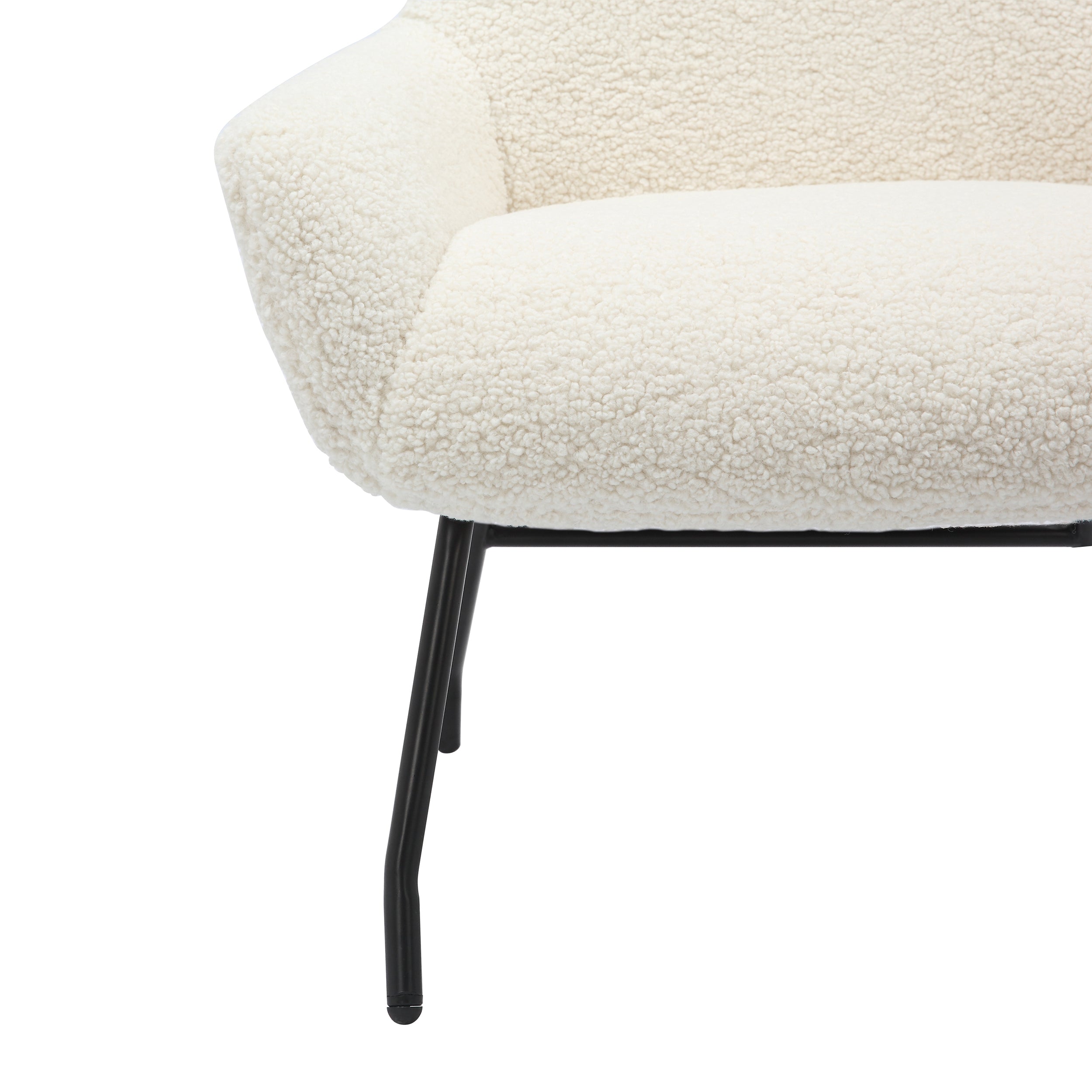 Sales Fever - Sessel und Hocker Set Teddyfell Beige