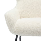 Sales Fever - Sessel und Hocker Set Teddyfell Beige