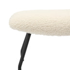 Sales Fever - Sessel und Hocker Set Teddyfell Beige