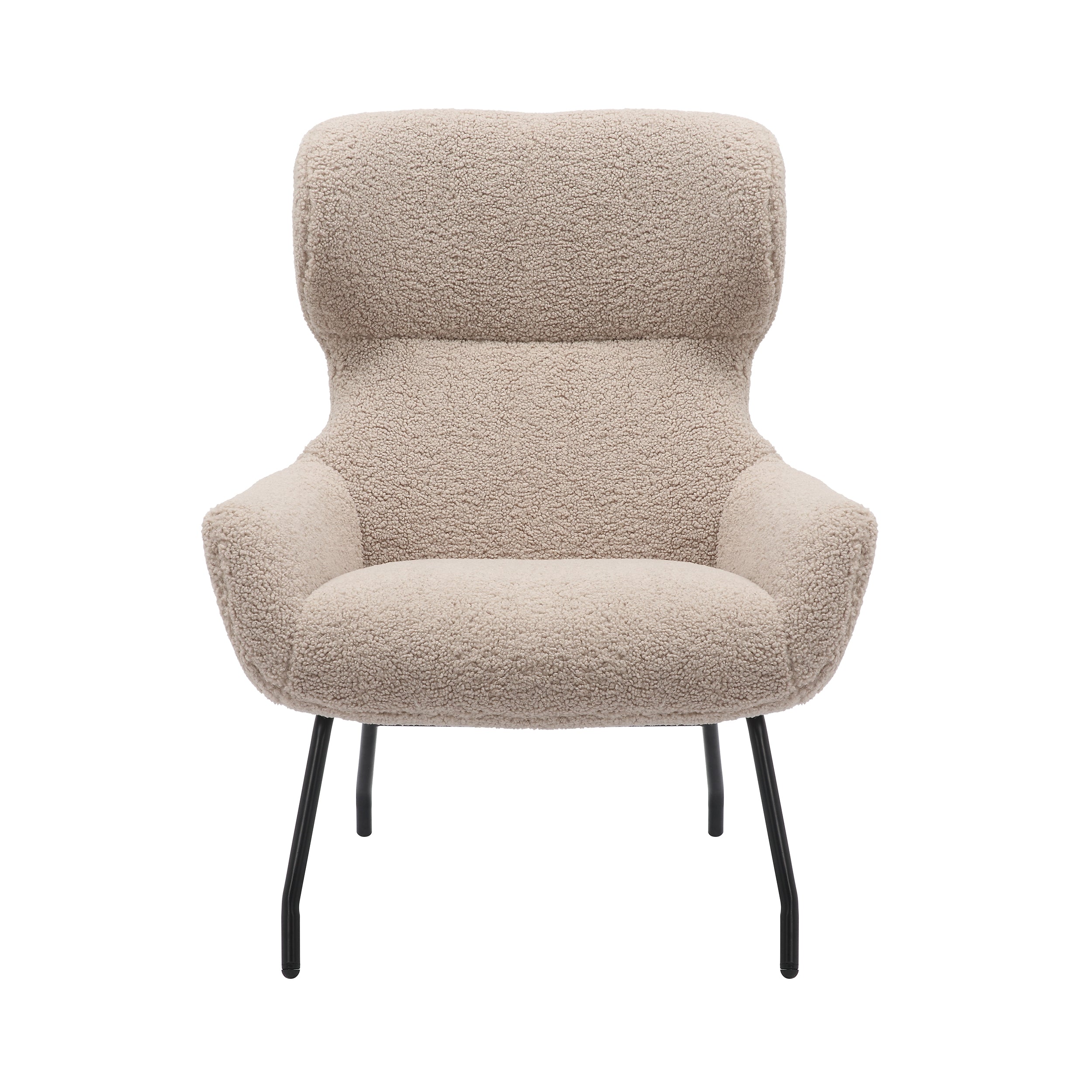 Sales Fever - Sessel und Hocker Set Teddyfell Taupe