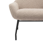 Sales Fever - Sessel und Hocker Set Teddyfell Taupe