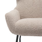 Sales Fever - Sessel und Hocker Set Teddyfell Taupe