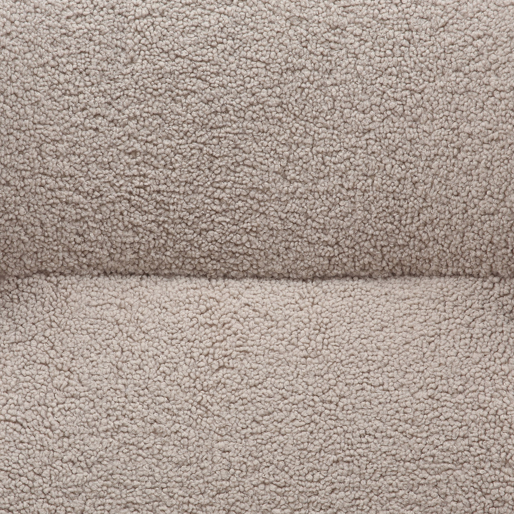 Sales Fever - Sessel und Hocker Set Teddyfell Taupe