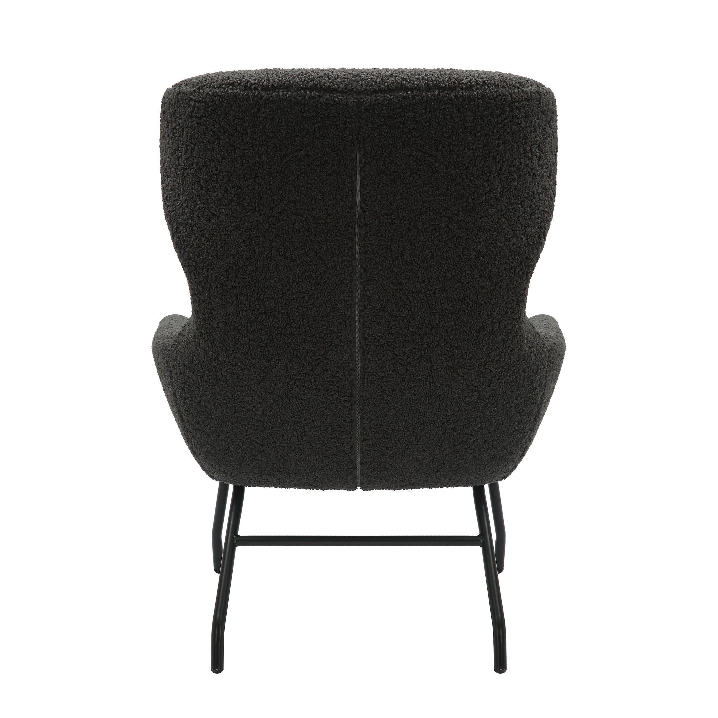 Sales Fever - Sessel und Hocker Set Teddyfell Anthrazit