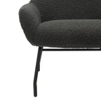 Sales Fever - Sessel und Hocker Set Teddyfell Anthrazit