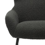 Sales Fever - Sessel und Hocker Set Teddyfell Anthrazit