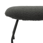 Sales Fever - Sessel und Hocker Set Teddyfell Anthrazit