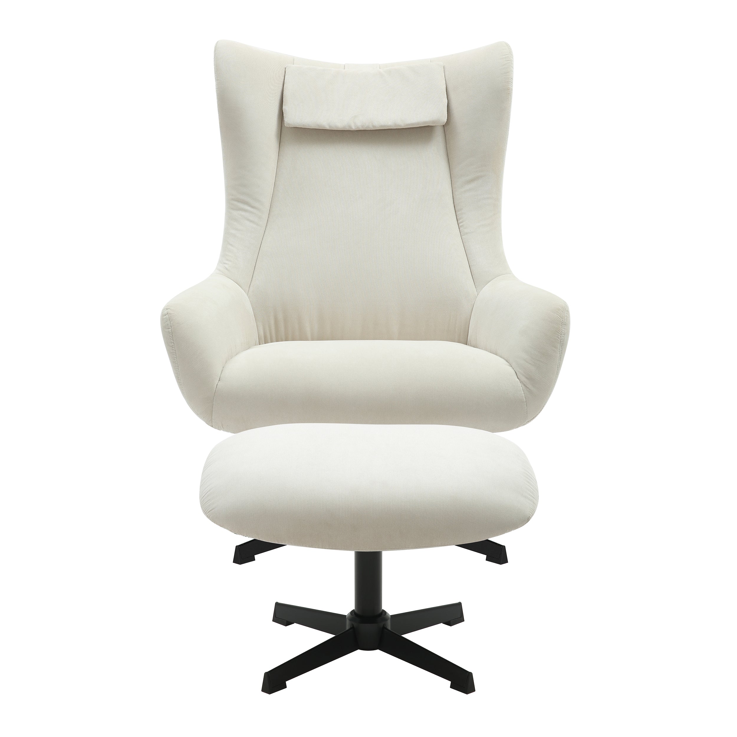 Sales Fever - Sessel und Hocker Cordoptik Beige
