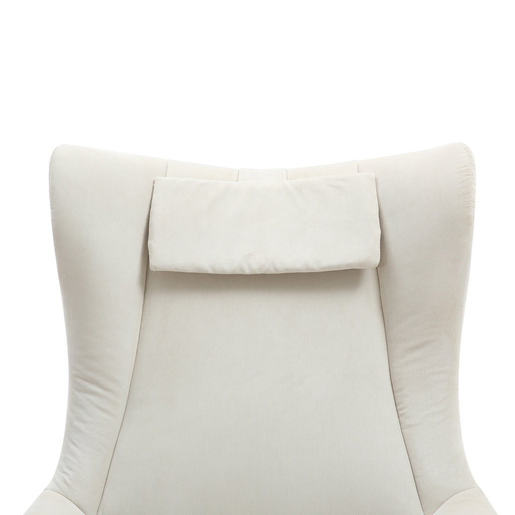 Sales Fever - Sessel und Hocker Cordoptik Beige