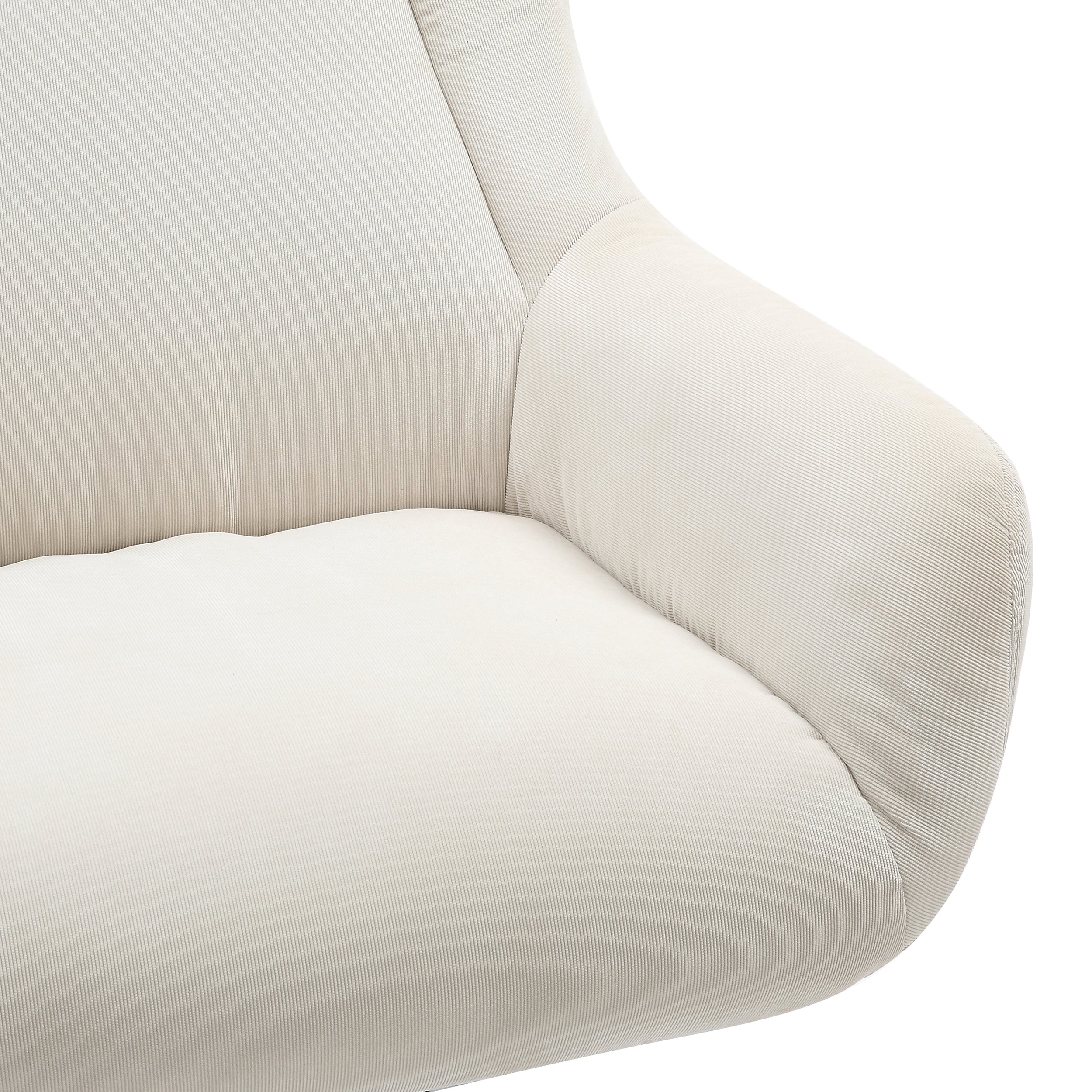 Sales Fever - Sessel und Hocker Cordoptik Beige
