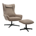 Sales Fever - Sessel und Hocker Cordoptik Braun