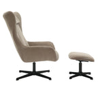 Sales Fever - Sessel und Hocker Cordoptik Braun