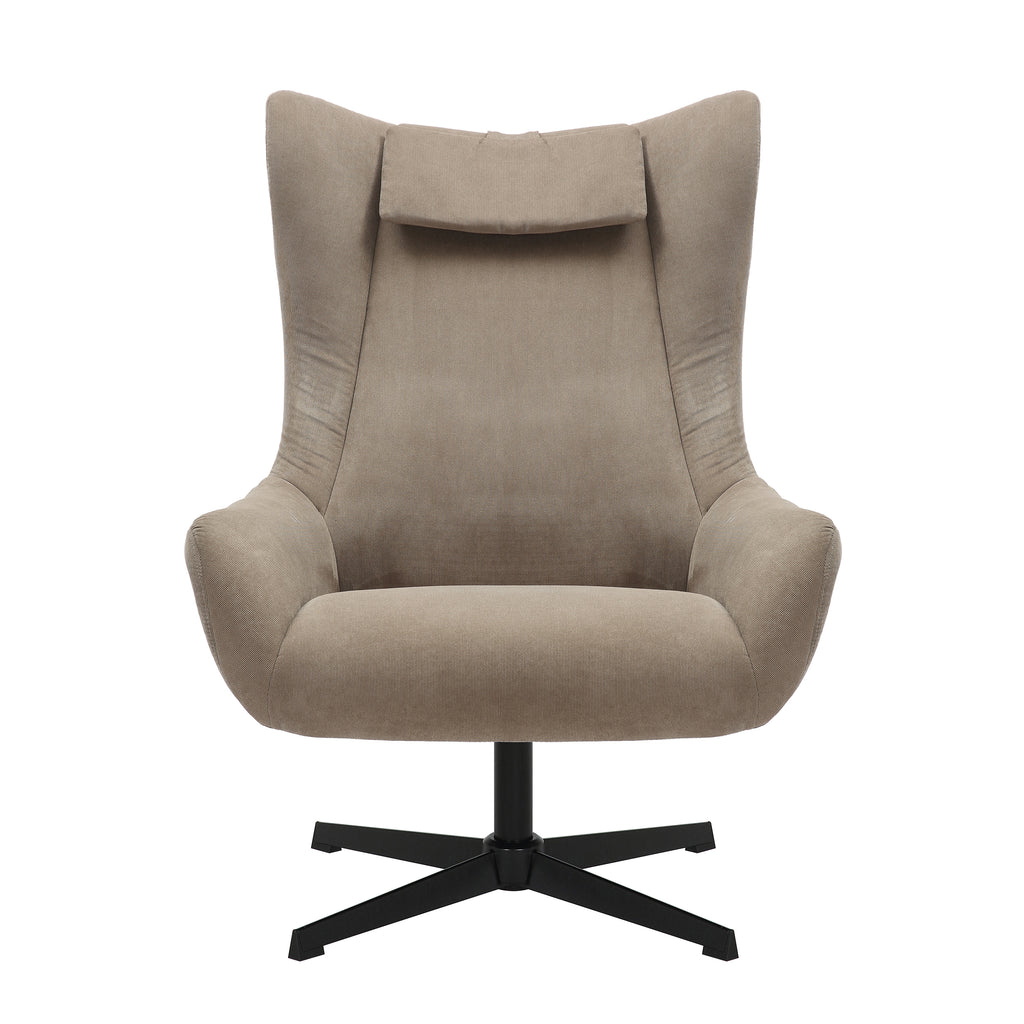 Sales Fever - Sessel und Hocker Cordoptik Braun
