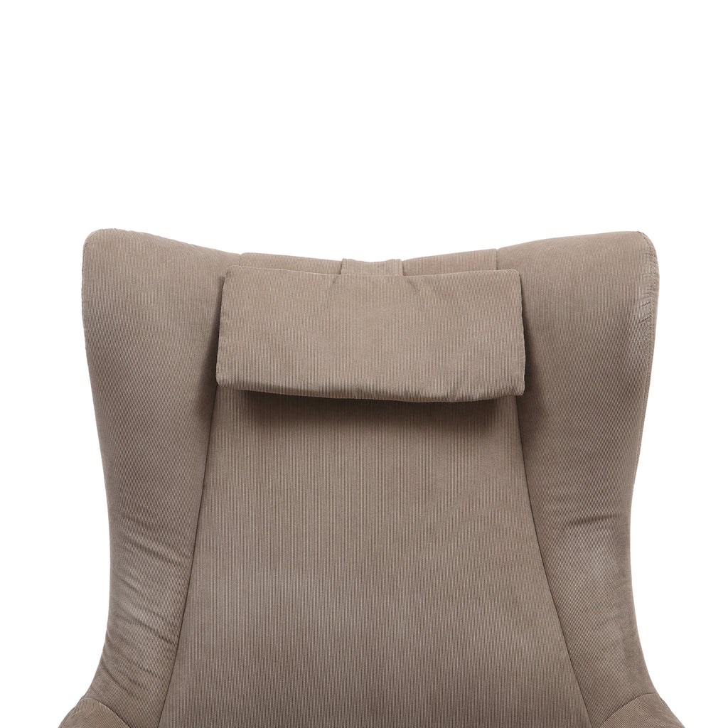 Sales Fever - Sessel und Hocker Cordoptik Braun