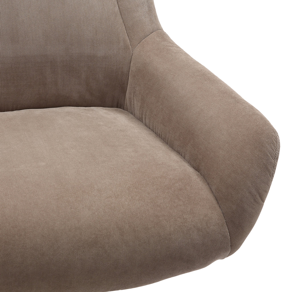 Sales Fever - Sessel und Hocker Cordoptik Braun