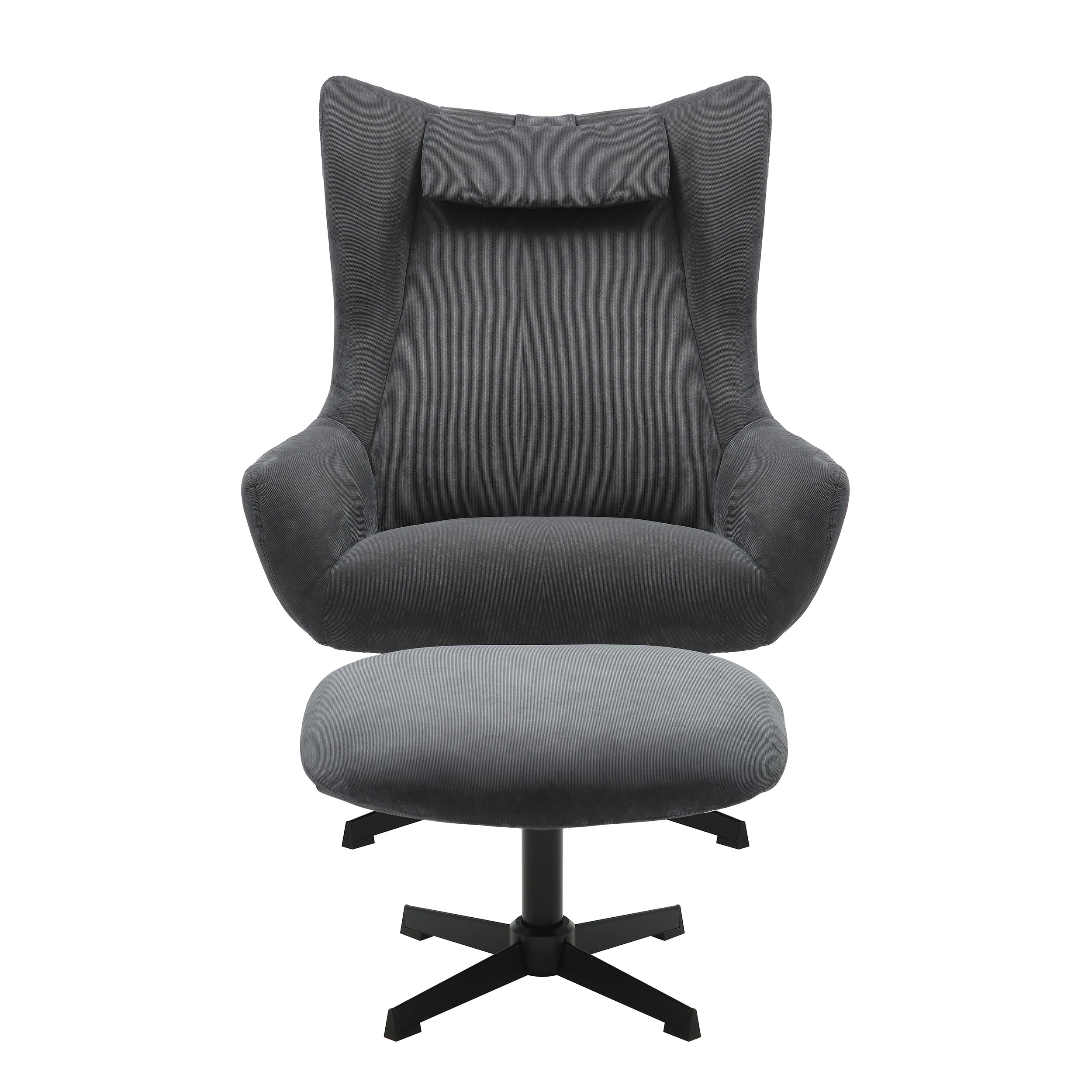 Sales Fever - Sessel und Hocker Cordoptik Grau