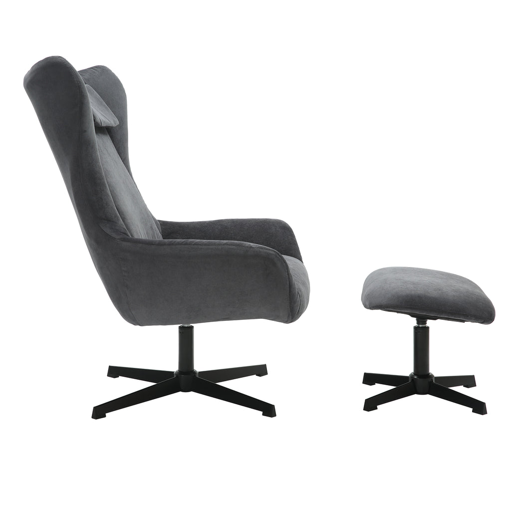 Sales Fever - Sessel und Hocker Cordoptik Grau