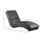 Sales Fever - Relaxliege schwarz Kunstleder-Optik