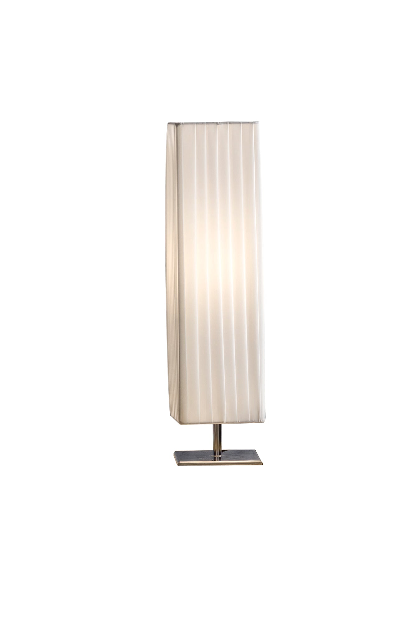 Sales Fever - Tischlampe 60 cm eckig weiß chrom
