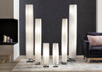 Sales Fever - Tischlampe 60 cm eckig weiß chrom