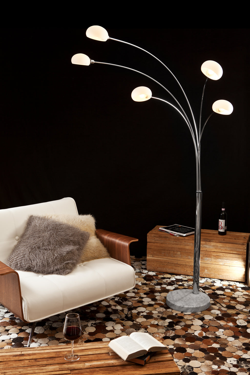 Sales Fever - Five Fingers 210 cm weiß Glas, Marmor