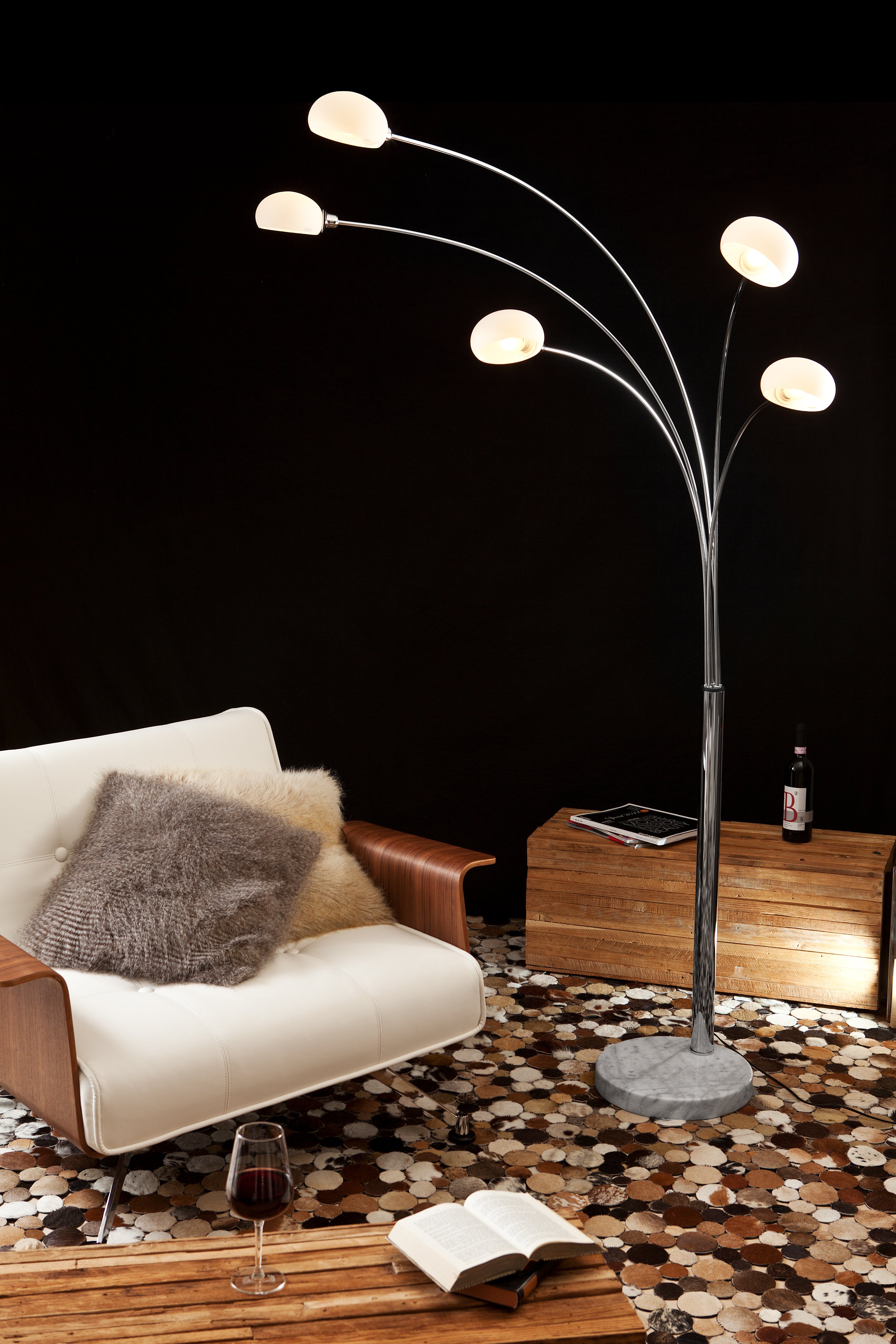 Sales Fever - Five Fingers 210 cm weiß Glas, Marmor