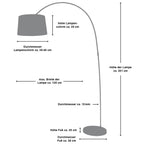 Sales Fever - Bogenlampe 205 cm weiß