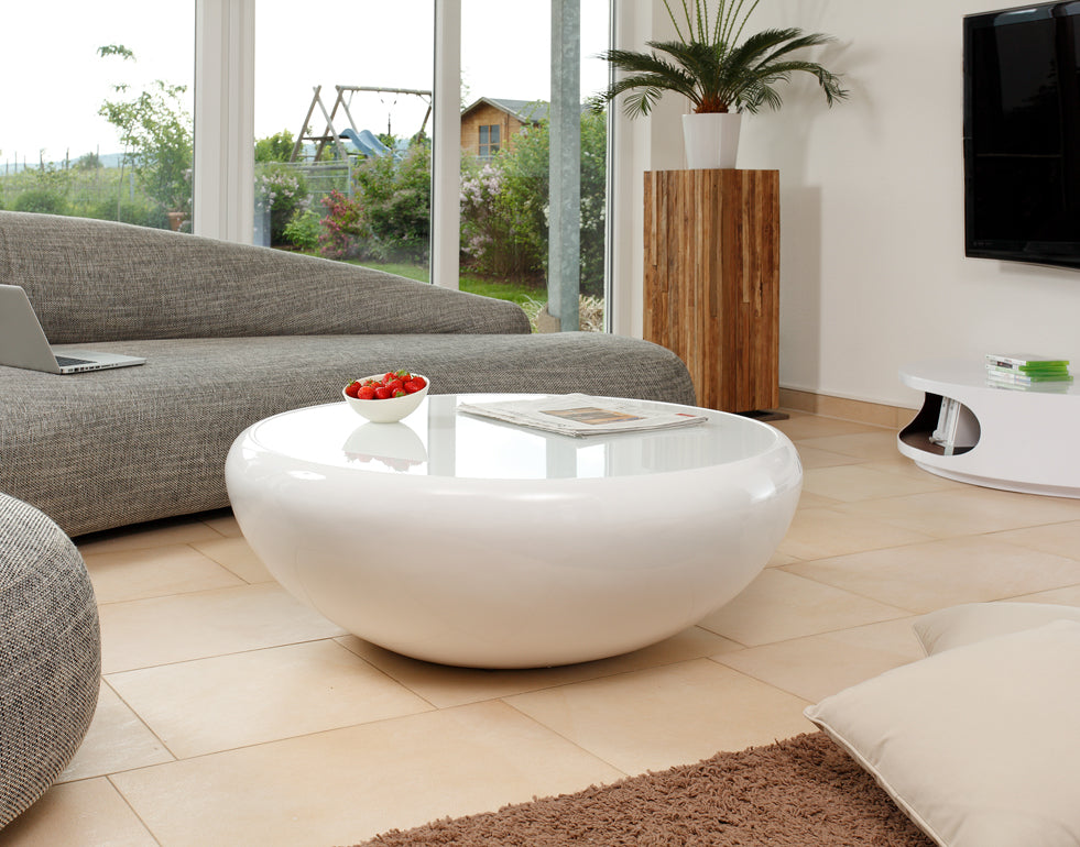Sales Fever - Couchtisch Ø 100 cm rund weiß Fiberglas