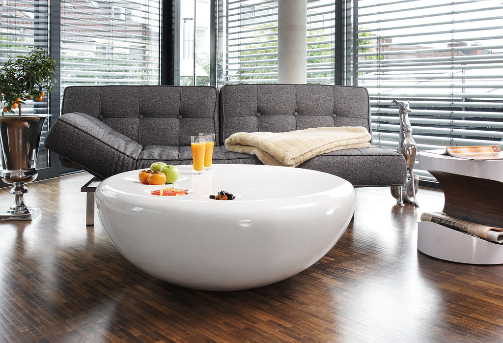 Sales Fever - Couchtisch Ø 100 cm rund weiß Fiberglas