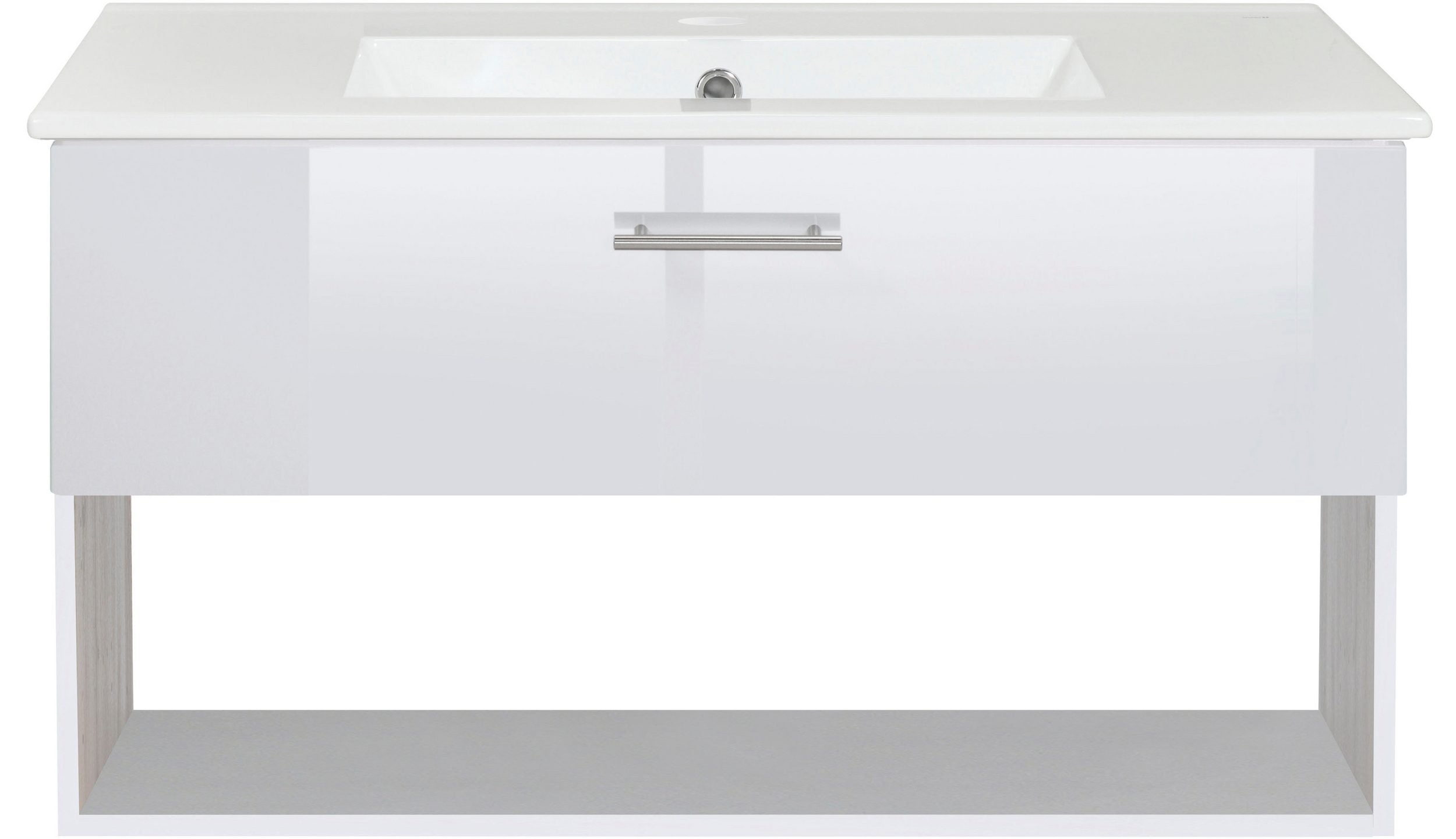 Waschbeckenunterschrank Trento Light Hochglanz klein