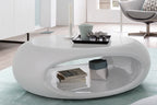 Sales Fever - Couchtisch 100x70x32 cm weiß Fiberglas