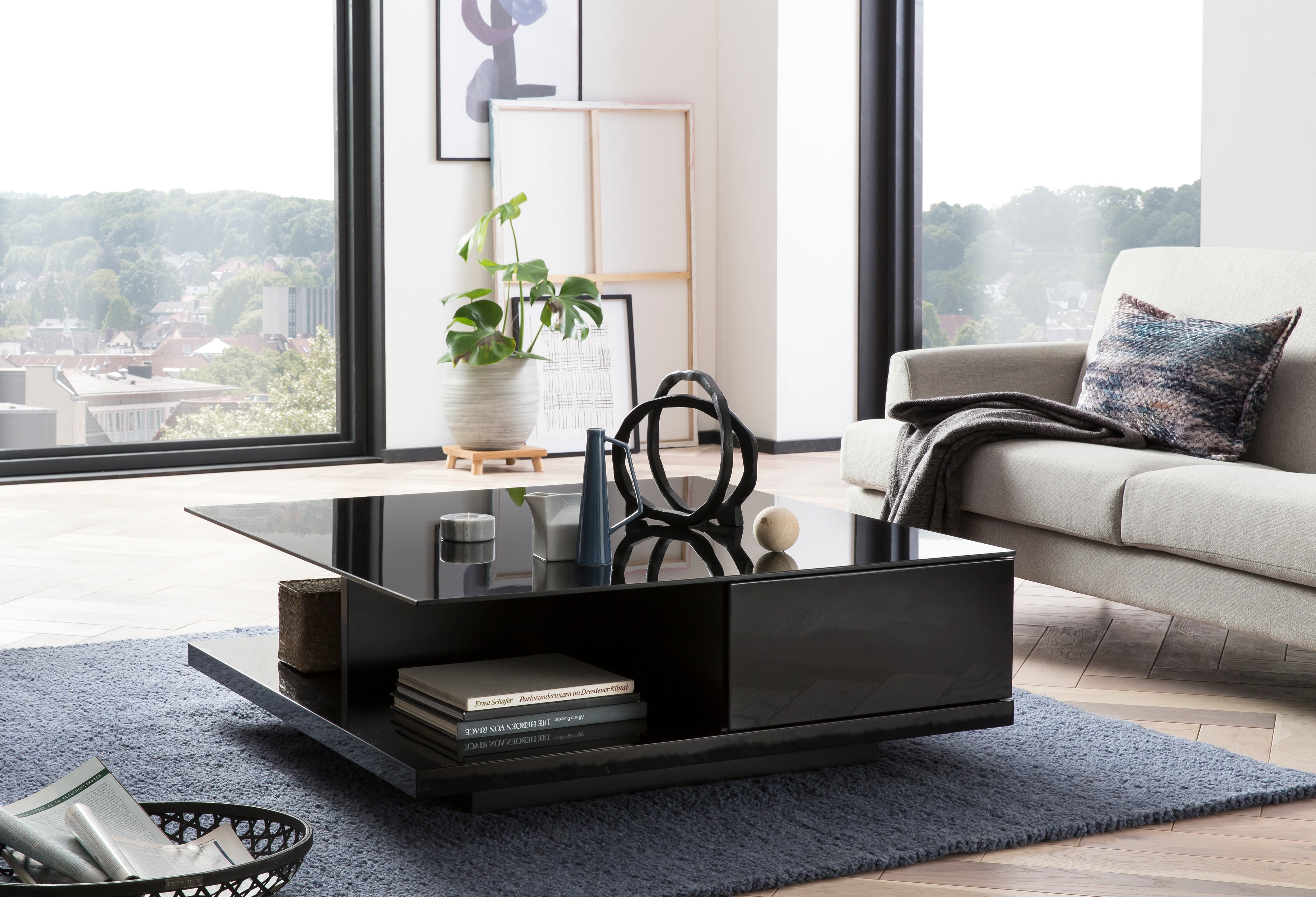 Sales Fever - Couchtisch 100x100x36 cm schwarz