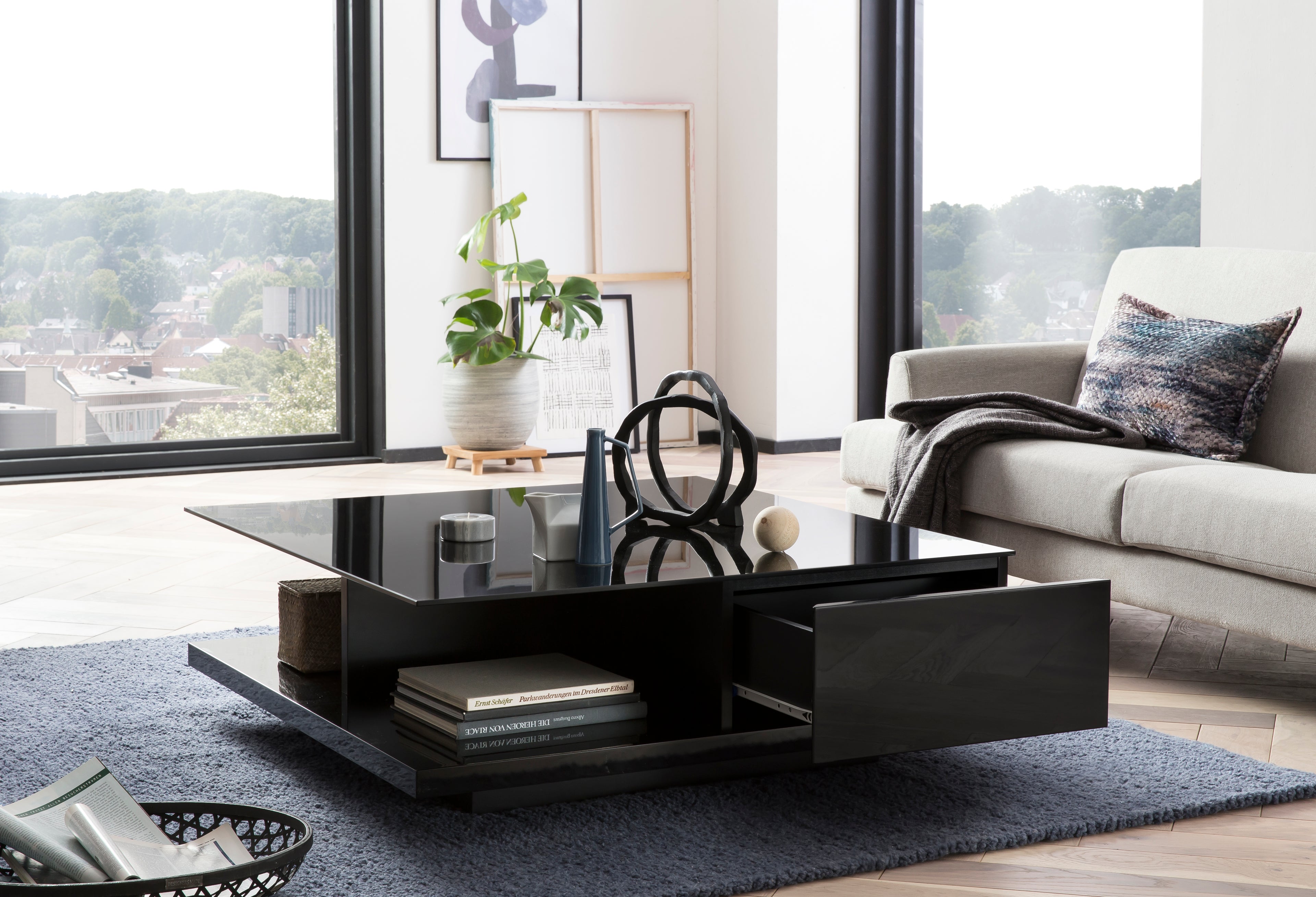 Sales Fever - Couchtisch 100x100x36 cm schwarz