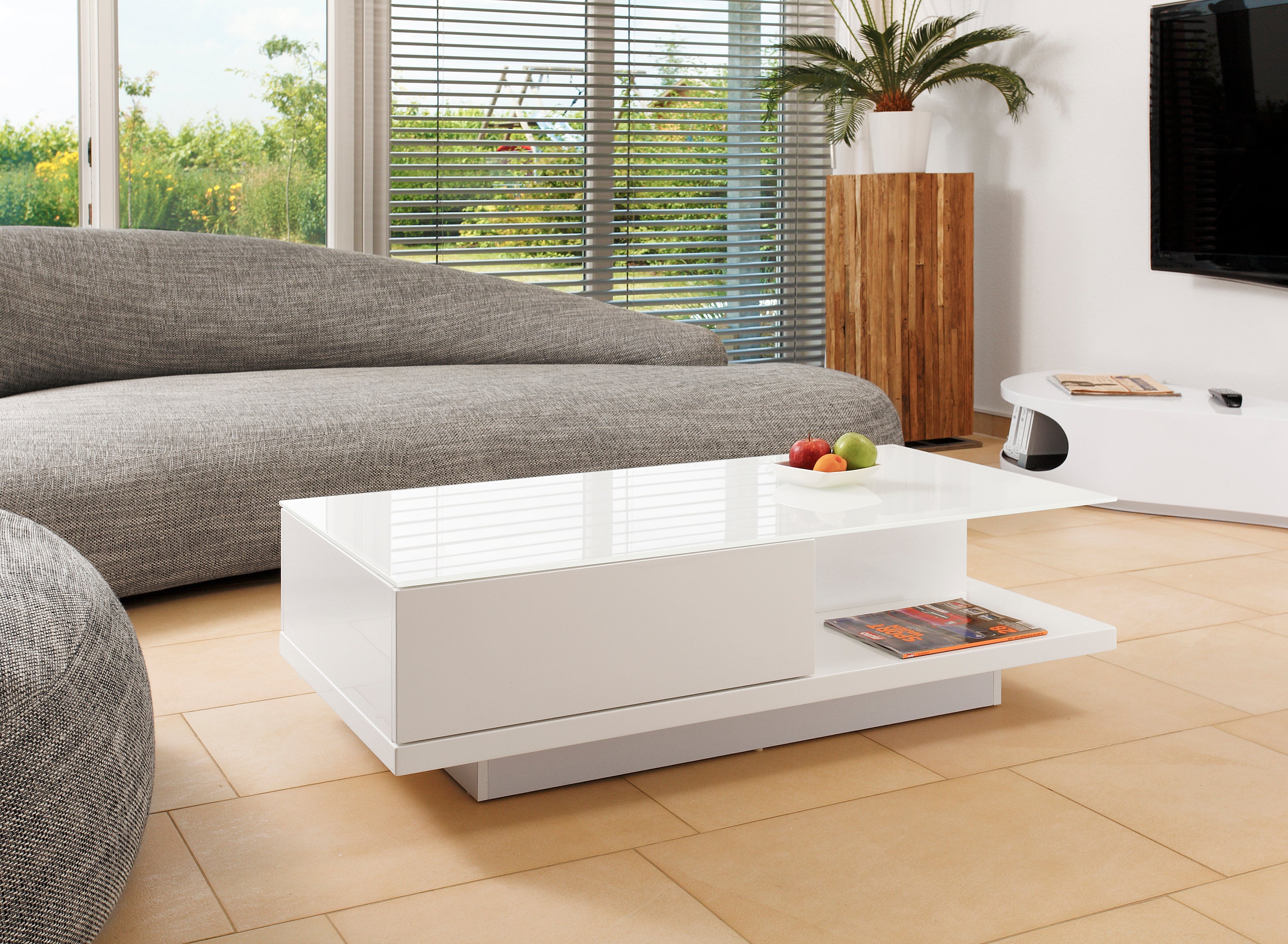 Sales Fever - Couchtisch 120x60x36 cm weiß