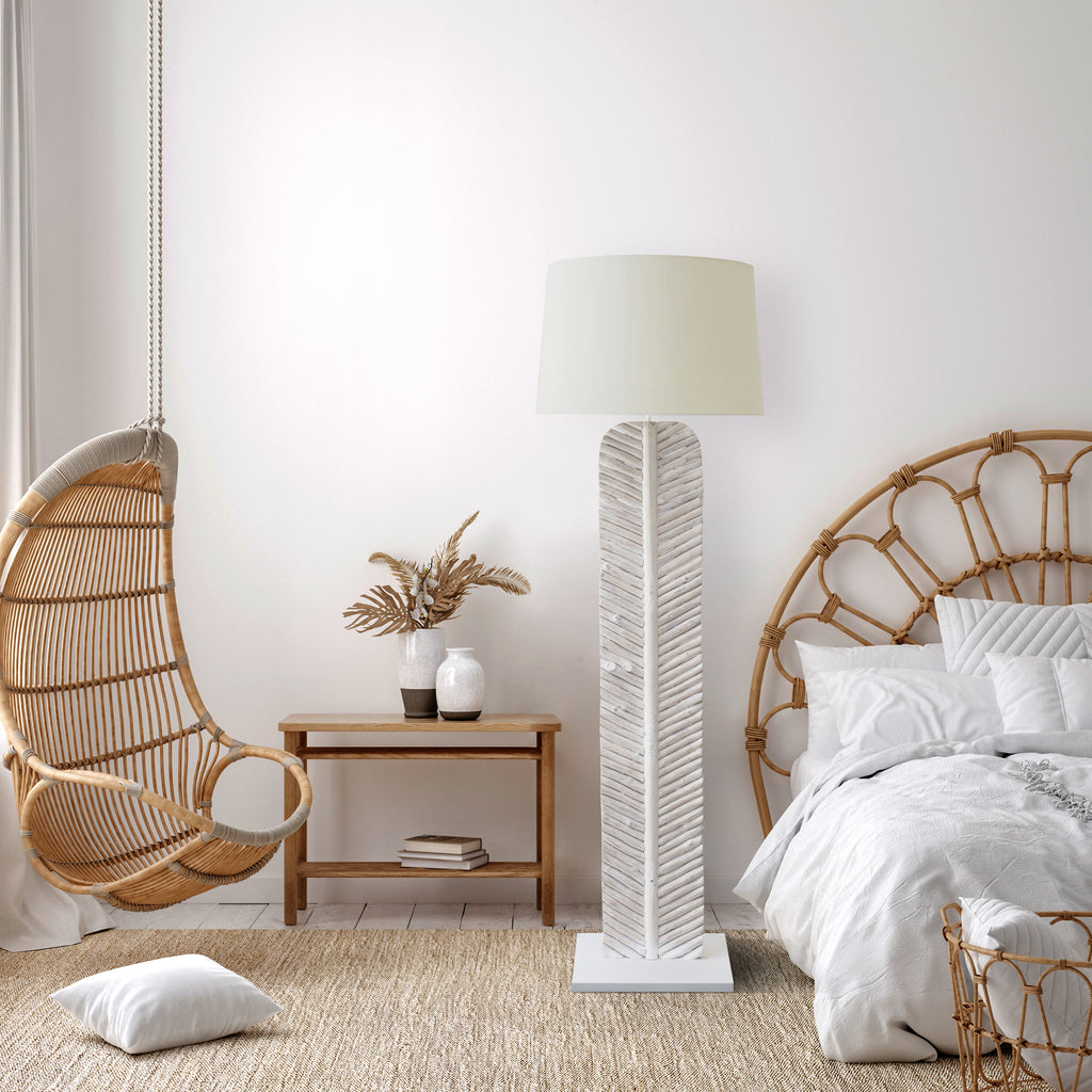 Sales Fever - Stehleuchte Treibholz Weiß 175 cm