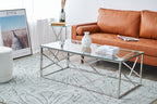 Sales Fever - Couchtisch Silber 120x60 cm