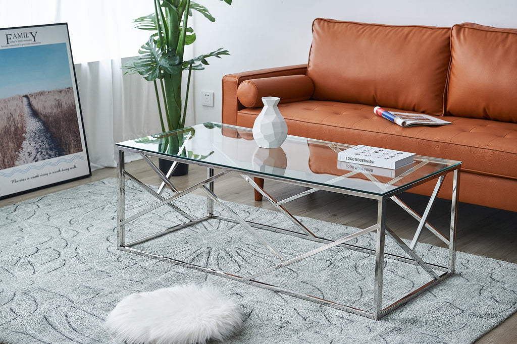 Sales Fever - Couchtisch Silber 120x60 cm